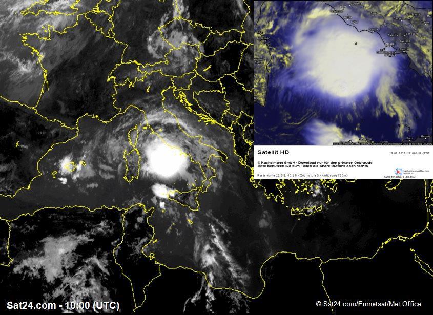 Tropical Storm Otilie 12 Figure 3. Infrared and visible (RGB) satellite images from Otilie at 1000 UTC 19 September.