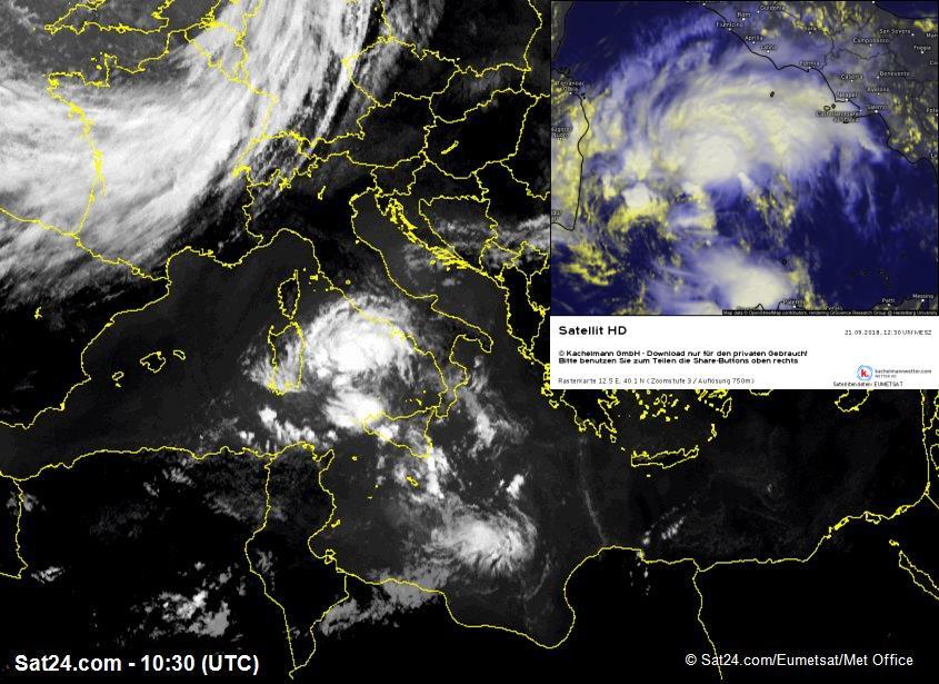 Tropical Storm Otilie 14 Figure 5. Infrared and visible RGB satellite images from Otilie at 1030 UTC 21 September.