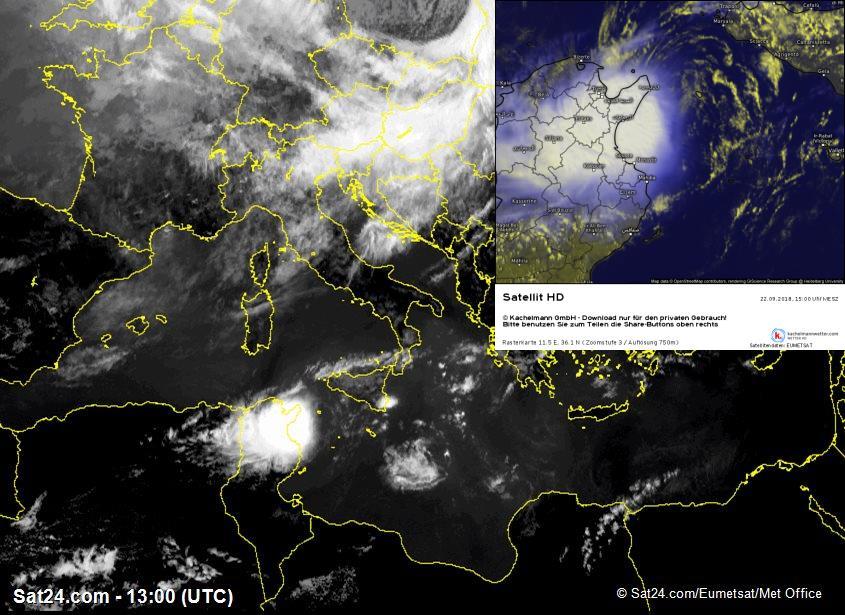 Tropical Storm Otilie 16 Figure 7. Infrared and visible RGB satellite images from Otilie at 1300 UTC 22 September.