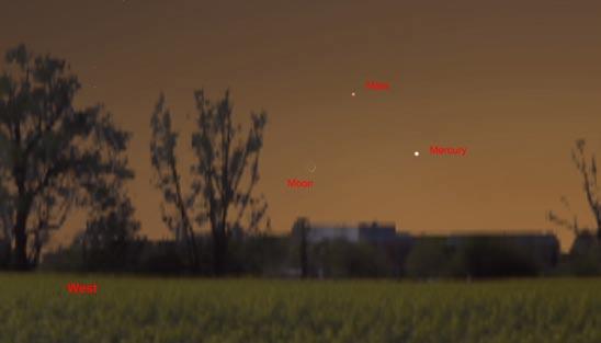 THE NIGHT SKY : THE PLANETS April - May 2015 MERCURY : The planet was superior conjunction, passing behind the Sun, on the April 10 th and will not become visible again until mid-month.
