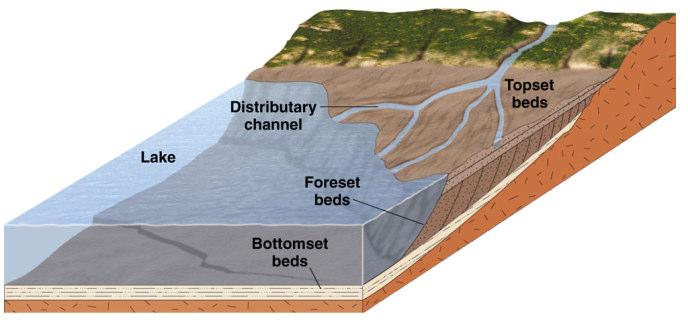Deltas are alluvial landforms at the mouth of a river, where the river flows into an ocean, sea, estuary, lake, or reservoir.