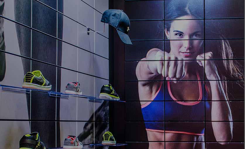 Play with Graphics FORM, FUNCTION OR BOTH YOU DECIDE One of the amazing things about Clickwall is its ability to function as both an innovative product storage system and brand display system at the