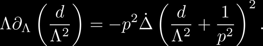 2-point flow equation: Einstein scheme Let us now consider an effective action