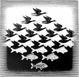 8. Discuss M.C. Escher s print and its relationship to the dual nature of light and Heisenberg Uncertainty Principle. 9.