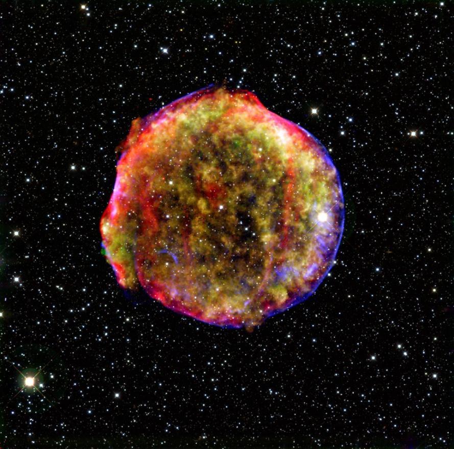 Two types of SNR: Shell-like: A symmetric, round ring formed in the explosion and expanding as a spherical shell in interstellar space.