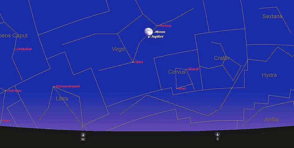 The Night Sky in May, 2017 The dominating object in the sky this month is the planet Jupiter.