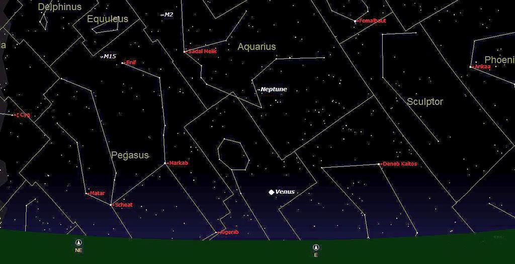 Above Hercules is the constellation of Serpens Caput which I have highlighted. To the left of this you can see the M5 globular cluster.