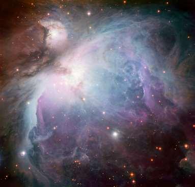 Stellar Evolution - The Birth Stars are born within the clouds of dust and gas scattered throughout most galaxies (Orion Nebula) Swirling cloud gives