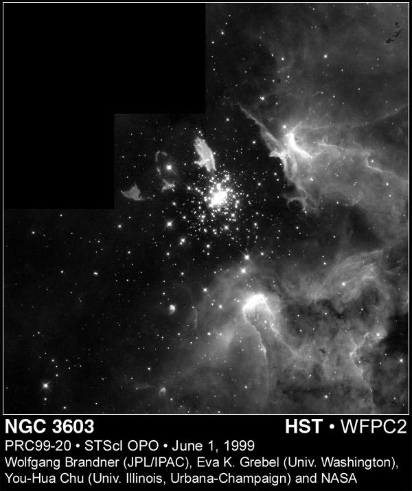 Can contain 10 3 10 6 stars NGC3603 from Hubble Space Telescope Goal