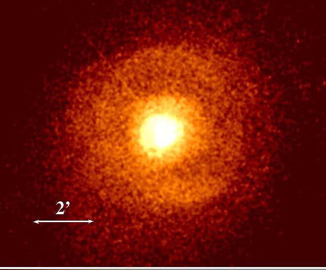 Classic Shock in M87 Gas Density (1.2-2.5keV) Gas Pressure (3.5-7.