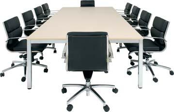 Table with Chrome Frame CUBITBoardroom Symmetry