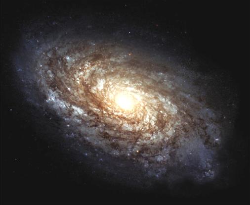 Spiral Galaxy The Milky Way (fuzzy ribbn f light acrss the sky) Disk: