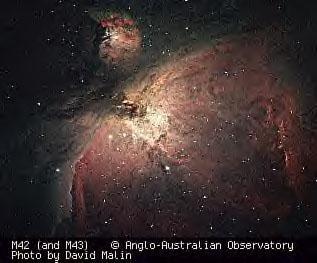 Messier Objects in Orion M42 (NGC 1976) Great Orion Nebula
