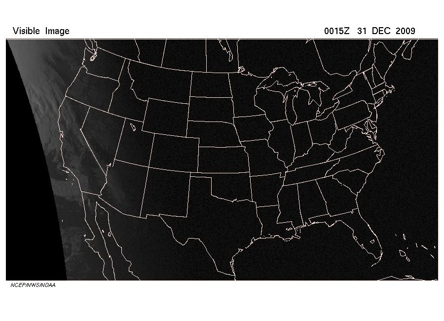 Clouds, rain, and satellites Visible imagery 7:15 pm 30 Dec As