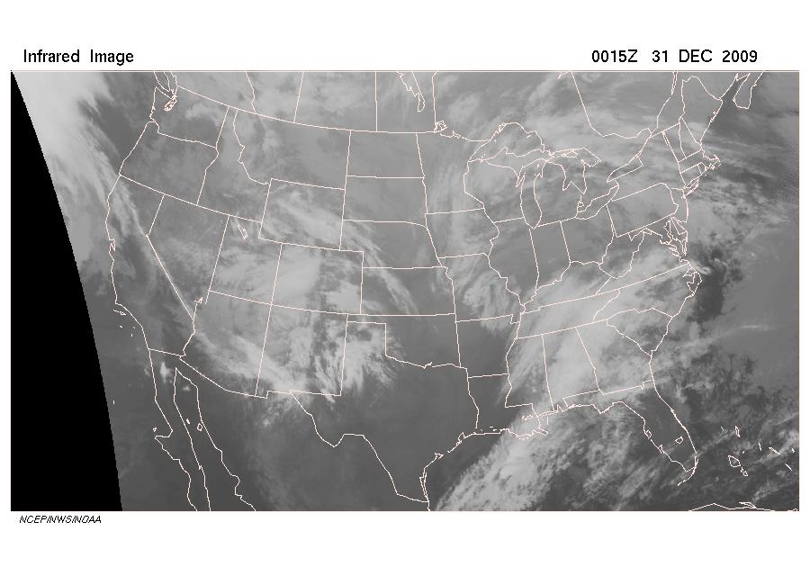Clouds, rain, and satellites Infrared imagery IR (heat)