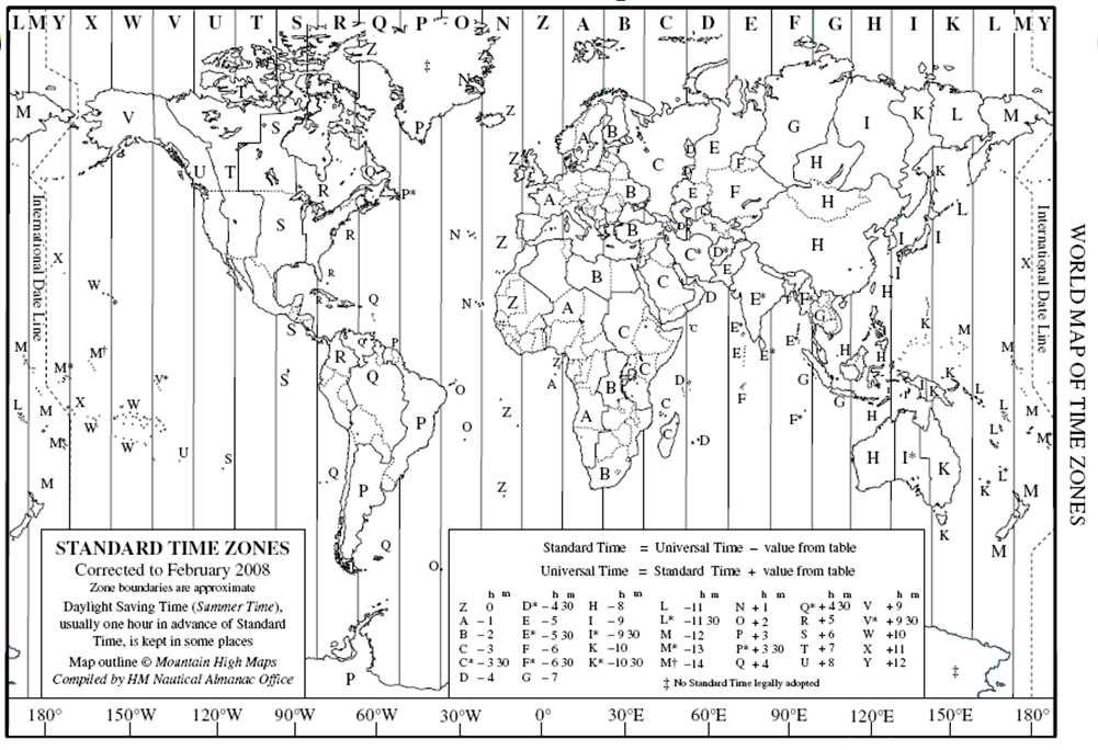World Time Zone Map Source: http://aa.usno.navy.mil/graphics/timezonemap0802.pdf Năng lượng tái tạo 33 US Local Time Meridians (Table 7.