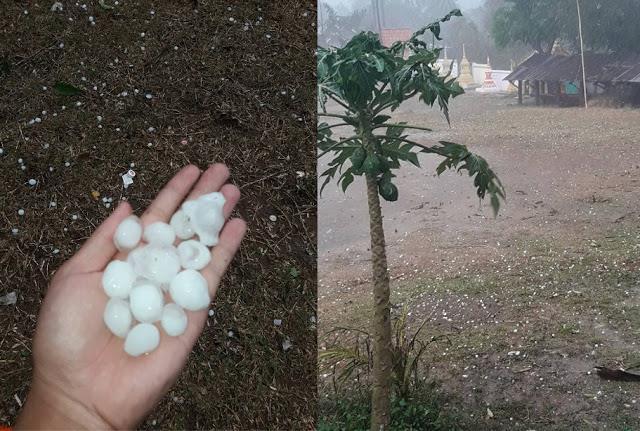 Hail Storm in Muang Phonthong, Luangprabang (17