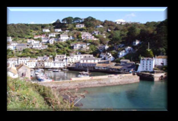 Polperro, Cornwall, an Area of Outstanding Natural Beauty.