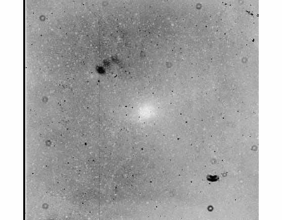 53 Figure 3.5: A sample Perkins Telescope Loral1 CCD flat field, taken through the V filter on UT 2000 Aug 9. The image is scaled from 1357 to 2250 ADUs.