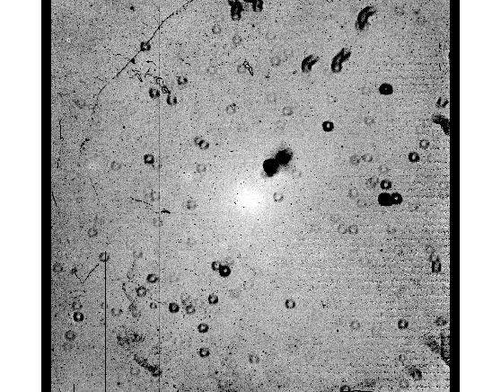 54 Figure 3.6: A sample Perkins Telescope Loral2 CCD flat field, taken through the V filter on UT 2002 Mar. The image is scaled from 7034 to 7545 ADUs.