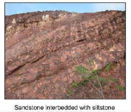geological study undertaken in 2010 Outcrops