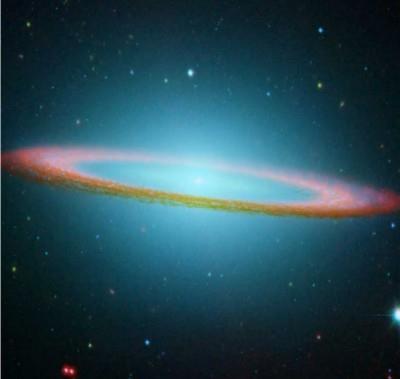 Sombrero Galaxy: Some of the defining features of the Sombrero Galaxy are its bright nucleus, large central bulge, and a prominent dust lane in its disk.