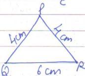 Triangles A triangle is a closed figure formed by joining three non-collinear points. It is named by using three capital letters at the vertices and is denoted by the symbol.