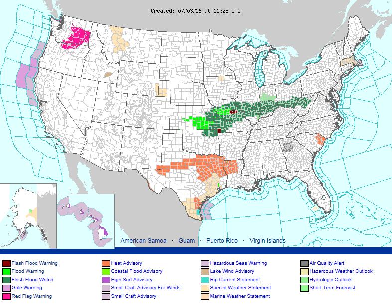 Active Watches & Warnings
