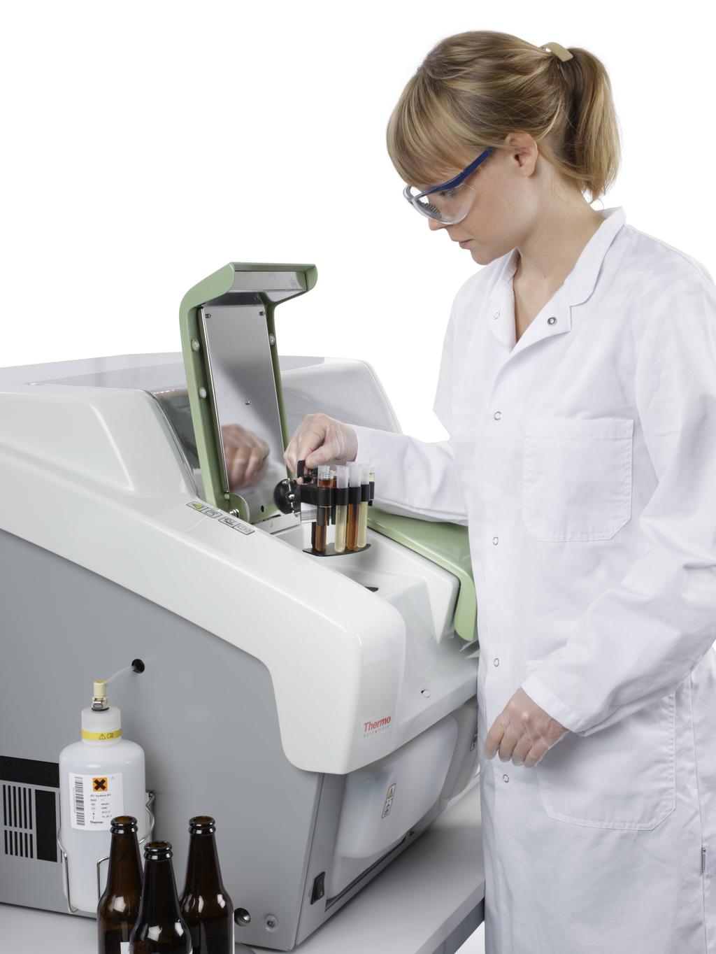 Improving productivity Greater efficiency in quality monitoring Various colorimetric tests can be run simultaneously Low reagent volumes guarantee cost efficient testing Unique