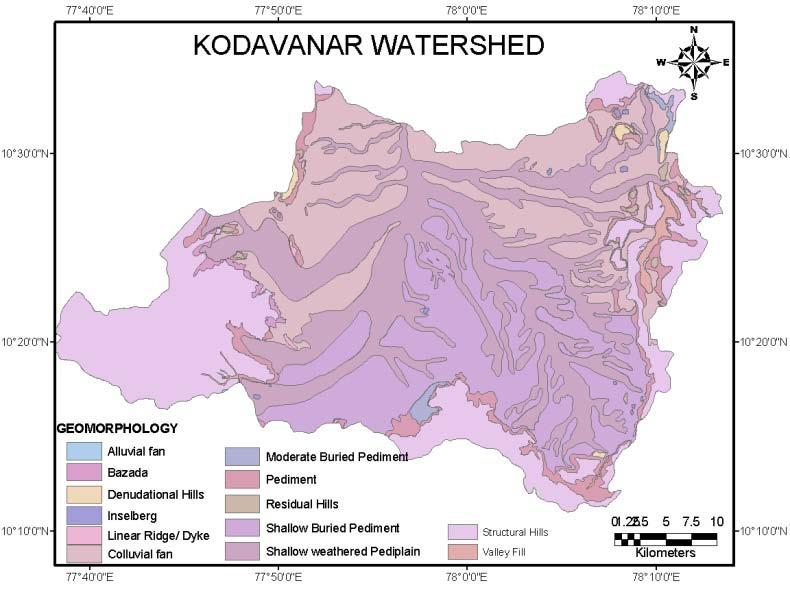 294 Colins Johnny J and Sashikkumar M.C., 2013 Fig. 2: Lithology Map of Kodaganar Basin Table 1: Attribute abstract of Lithology map of the kodaganar basin. Sl.No.