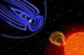 Magnetosphere of B is modified by A wind Similar to Solar wind Earth Magnetosphere Pulsar A