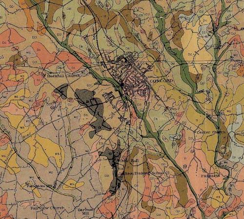 20 th Century County Soils Maps GIS Data Towns Buildings