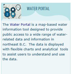1. ENTER THE WATER INFORMATION PORTAL Launch the Water Information Portal in your internet browser via