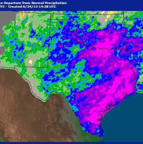 Extreme Precipitation Events in the U.S., 2014-2015 Pensacola, Florida: 20 of rain over April 29 & 30 Detroit, Michigan: 4-6 of rain in in a 4-hour period on August 11.