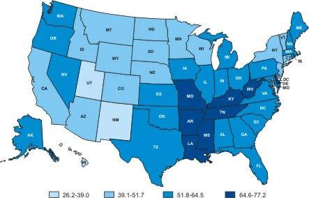 lung cancer In the United States, incidence of lung cancer has