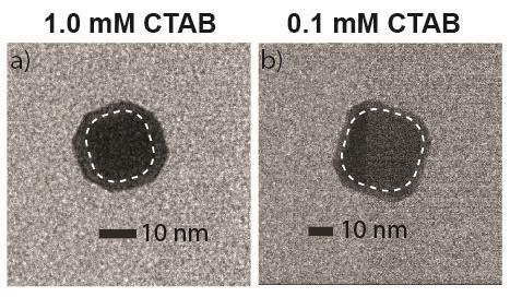 and that the reaction proceeds in a similar fashion as the reaction without CTAB described in the main text (Fig. 2).