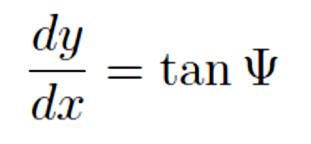 The derivative: The derivative of a function y(x) at a particular value of x is the slope of the tangent to the curve at the point P, or (x; y(x)).