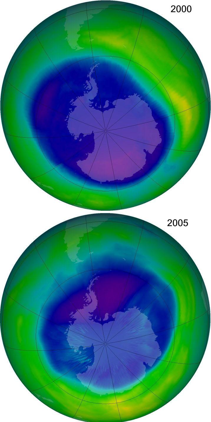 2006: Tied record - largest ozone hole Set