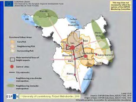 metropolitan regions SDT-GR: metropolitan dimension of the Greater Region SDT-GR: priority transport projects of the Greater Region
