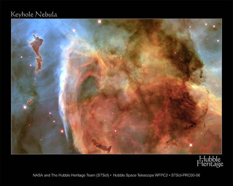 Nebula: large amount of gases spread out in an
