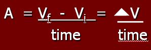 Acceleration Problems: Calculate acceleration for the following data: A = 60km/hr - 20 km/hr = 4 km/hr