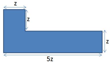 6) The area of the figure below is 144 units