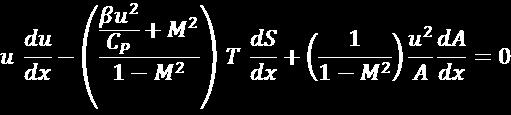 As the fluid traverses a differential length, dx, of its path