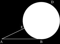 In the given figure, AB is a tangent to the circle with centre C at the point B. Find the measure of BAC. 19.