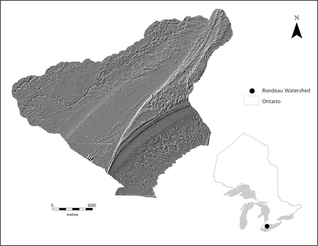 3.2 Data and Methodology 3.2.1 Study Area The study was conducted using elevation data acquired from the Rondeau Basin (42 17 N 81 52 W), a Lake Erie coastal zone in Kent County, southwestern Ontario, Canada (Figure 3.