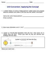 Students who need more guidance can use the Math Review: Converting Units worksheet from the Pre-Lesson Activity (SW p.3, TG pp.10-16).