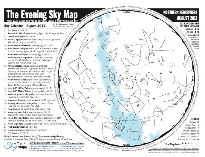 This Month s Sky Map Download