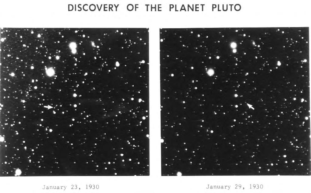 Pluto Discovery Plates The original discovery images of Pluto.
