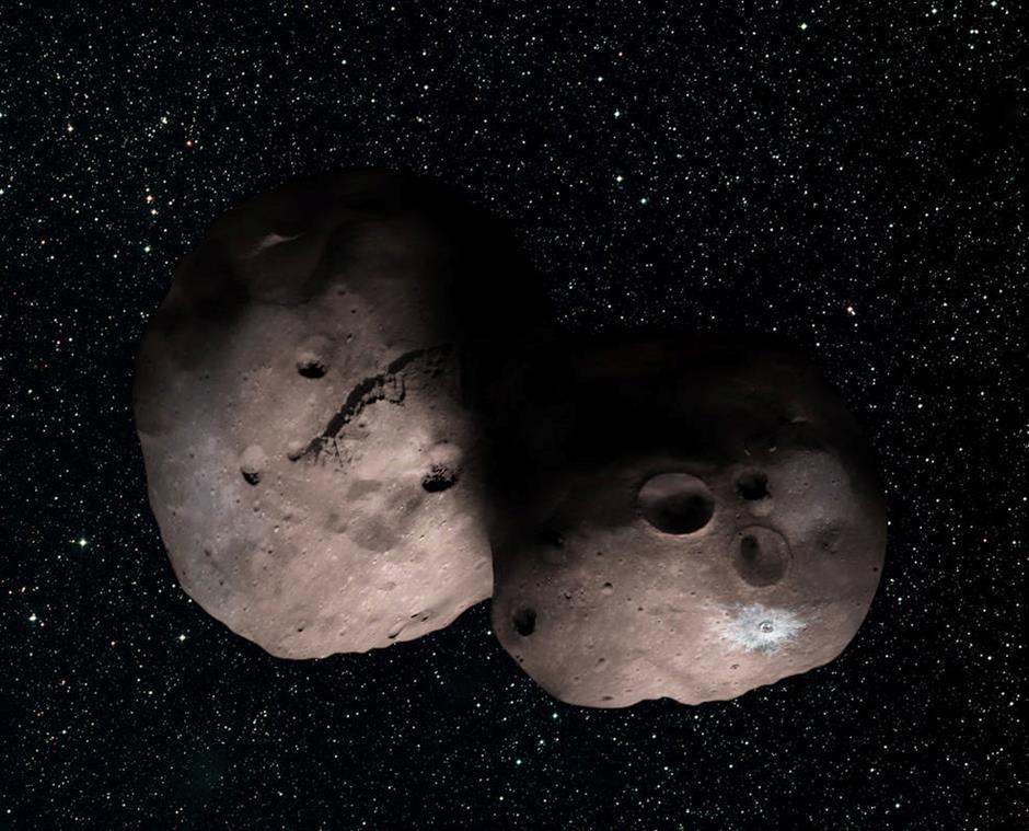 In the news New Horizons next target might be a binary pair Kuiper Belt object 2014 MU69, the next flyby target for NASA s New Horizons mission.