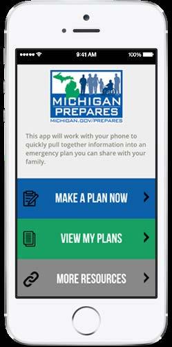 PLANNING APP Michigan Prepares also has a plan app for both iphone